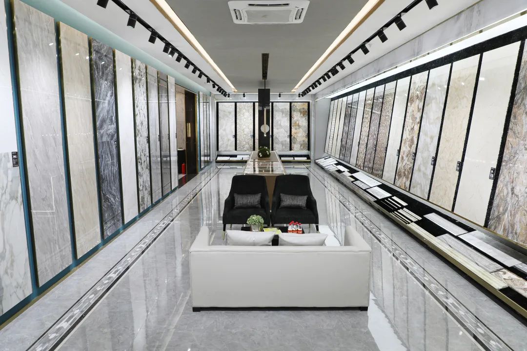 佛山陶瓷金絲玉瑪瓷磚高端大氣的展廳